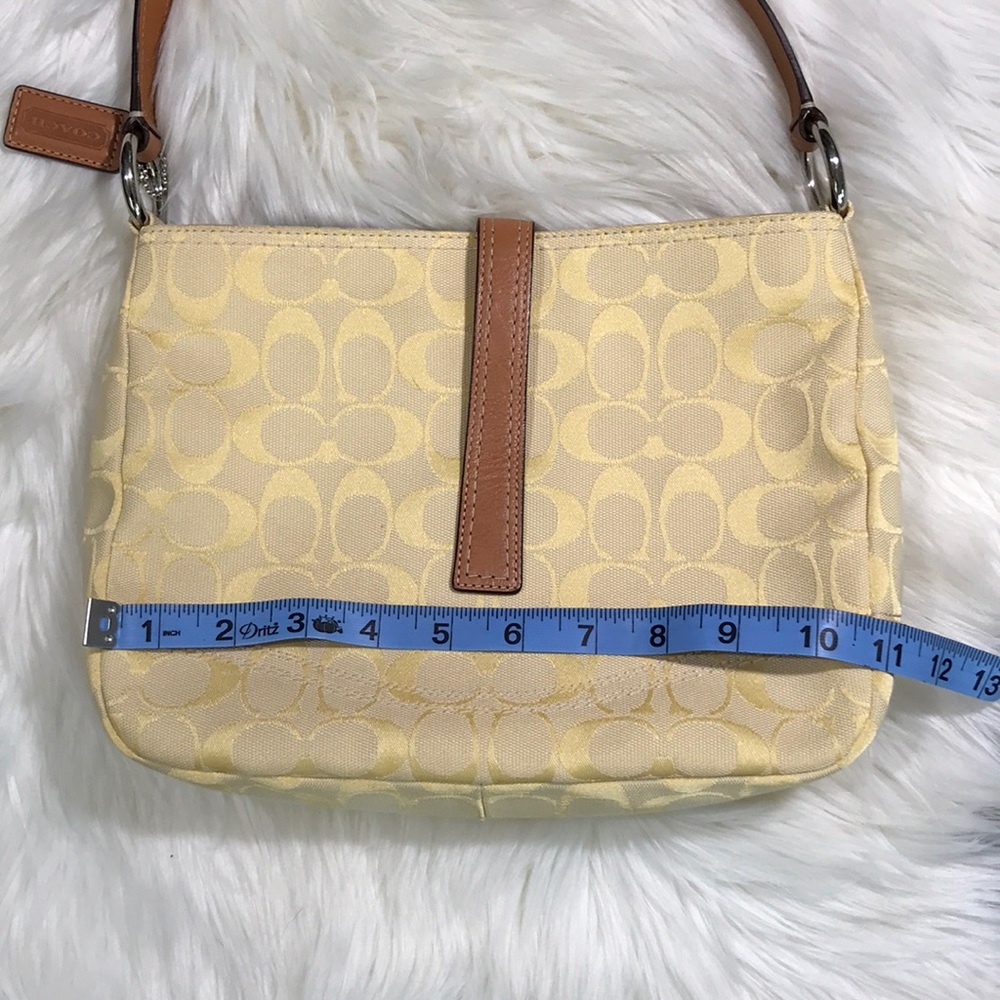 Coach light yellow purse EUC - Picture 6 of 6